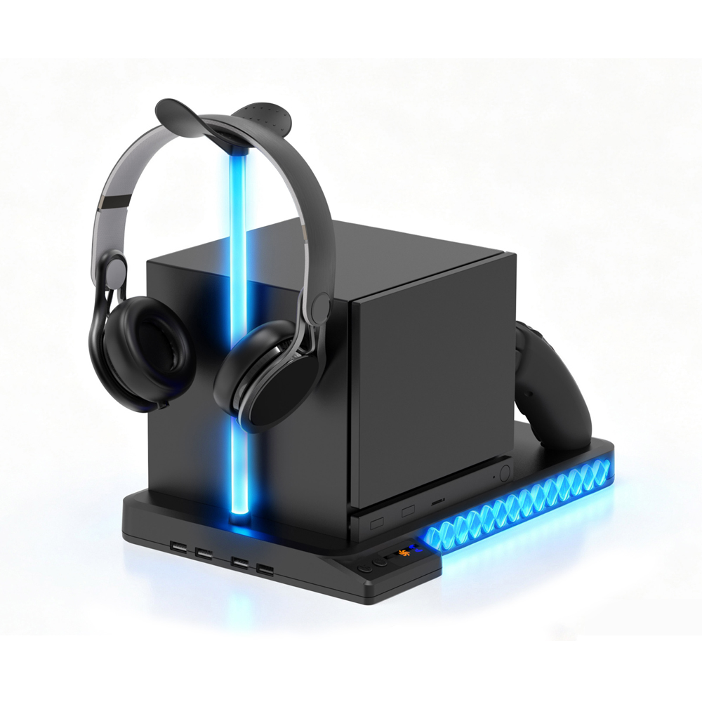 Headset Stand Rgb - Voor Steam Machine Koel- en Oplaaddock