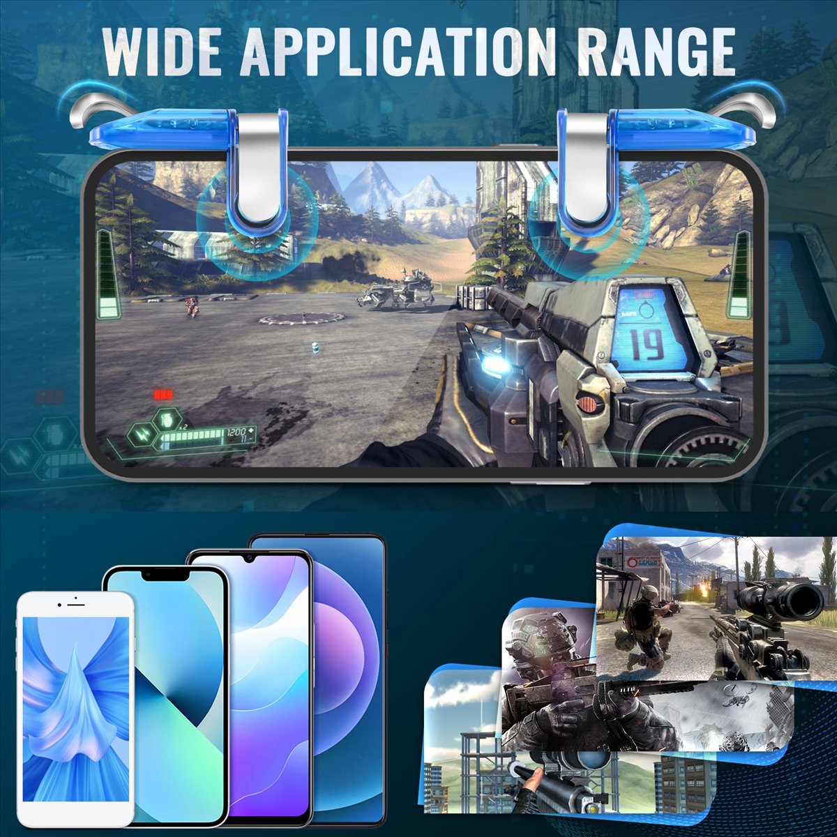 Gaming Accessories For Free Fire - A46U Mini Gaming Trigger voor Gamepad