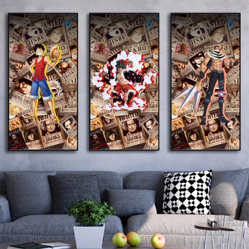 Gaming Accessories For Free Fire - One Piece Wanted Poster Wanddecoratie Anime