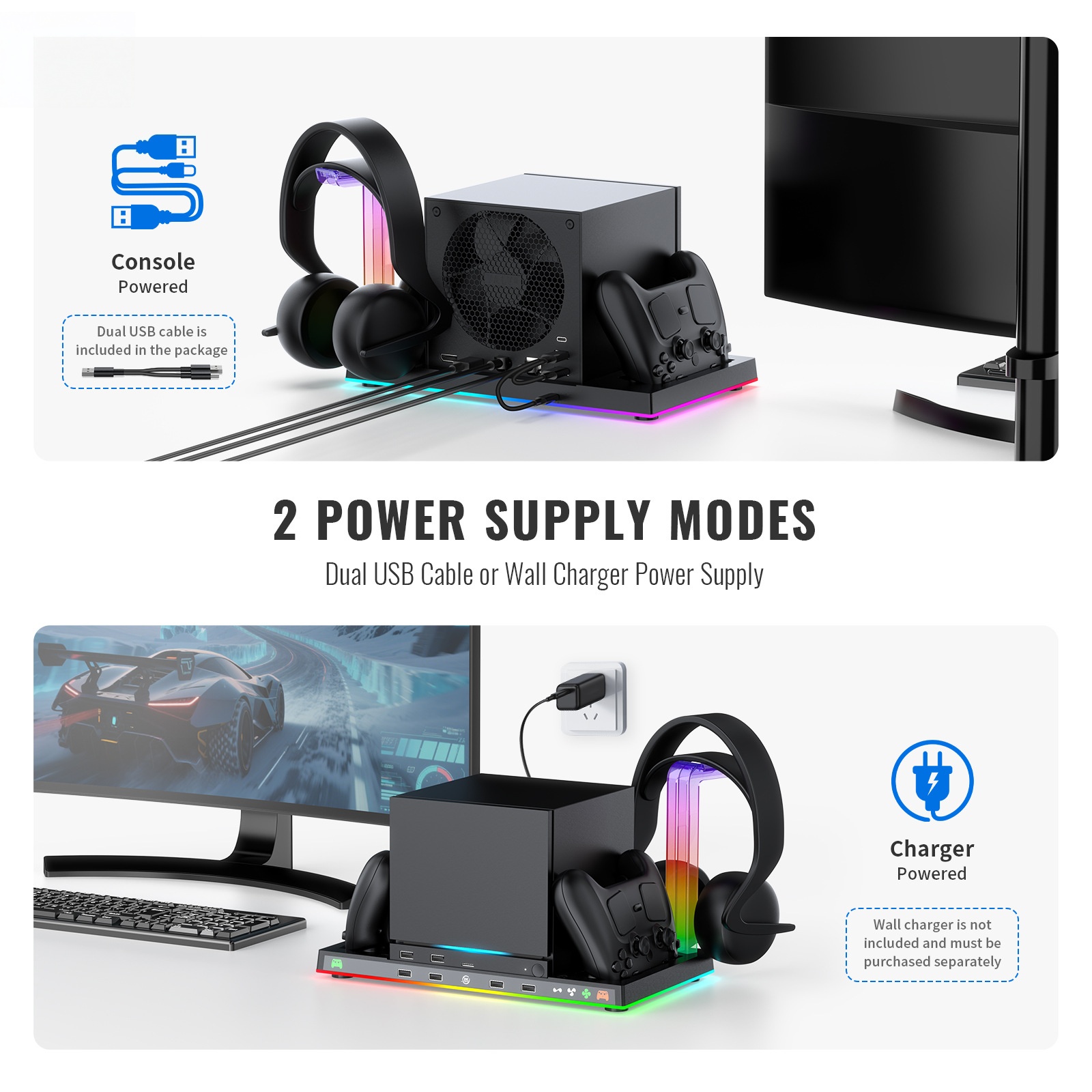 Veelzijdige dock voor Steam-ap - Headset Stand Rgb recensie en prijs